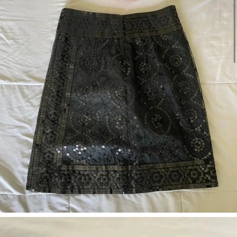 Tory Burch Elegant Black Sequin‎ Skirt